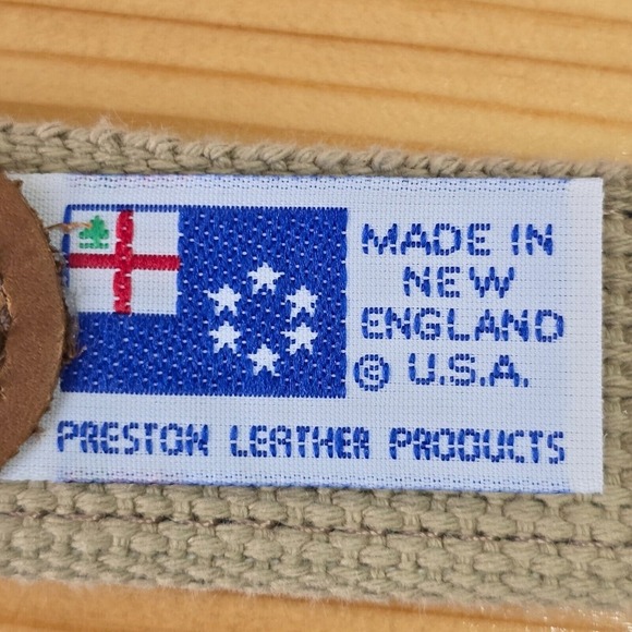 Preston Leather Belt Womens Size 34 Blue Empty Basket Gardening - Picture 7 of 10